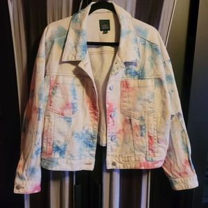 Tie dye denim Jacket